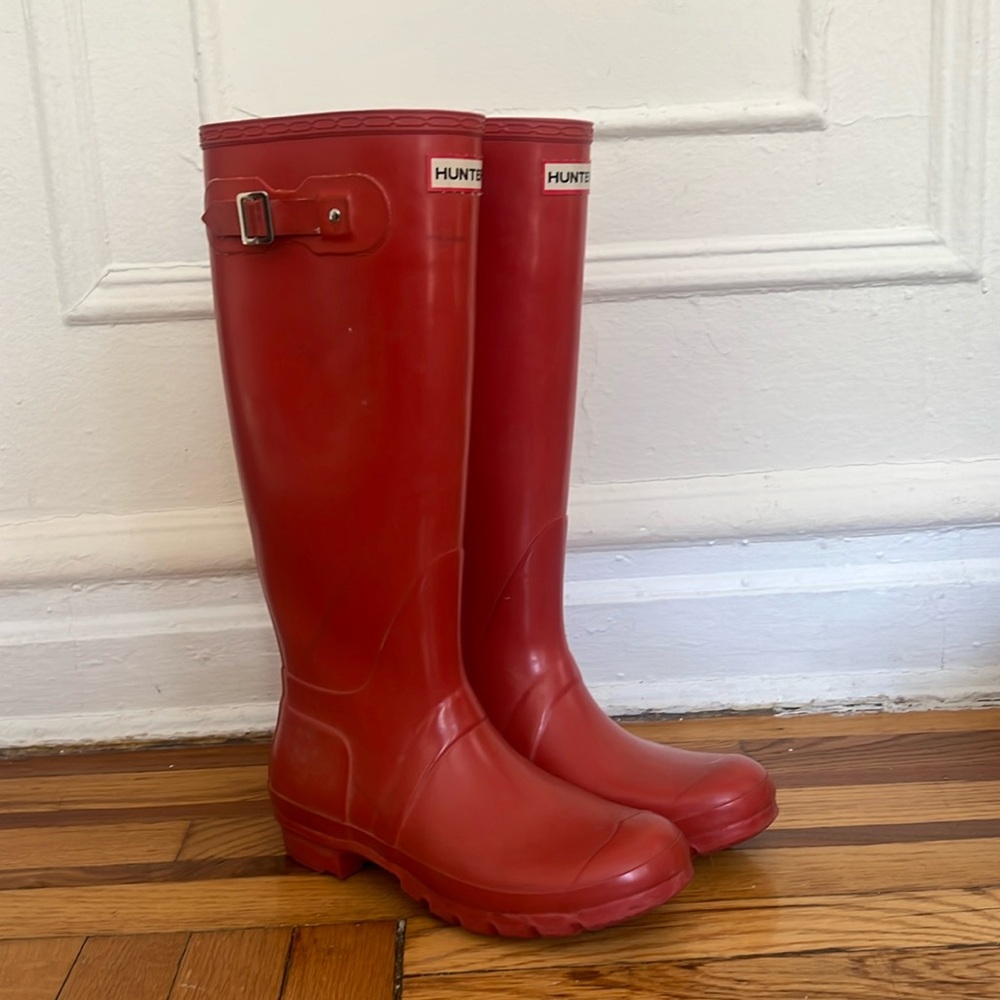 Hunter Rain Boots (Red)